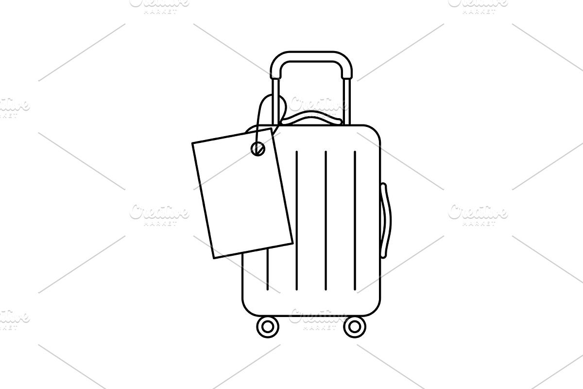 Suitcase icon., a Transportation Illustration by incomible
