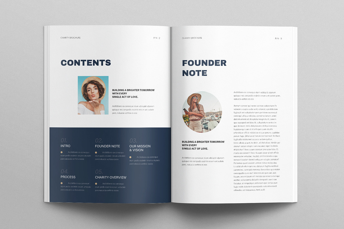 Charity Brochure Template, a Brochure Template by E-Type (Photo 2 of 7)