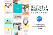Instagram Template Colorful Canva, a Social Media Template by ltsdesigns (Thumbnail 1 of 4)