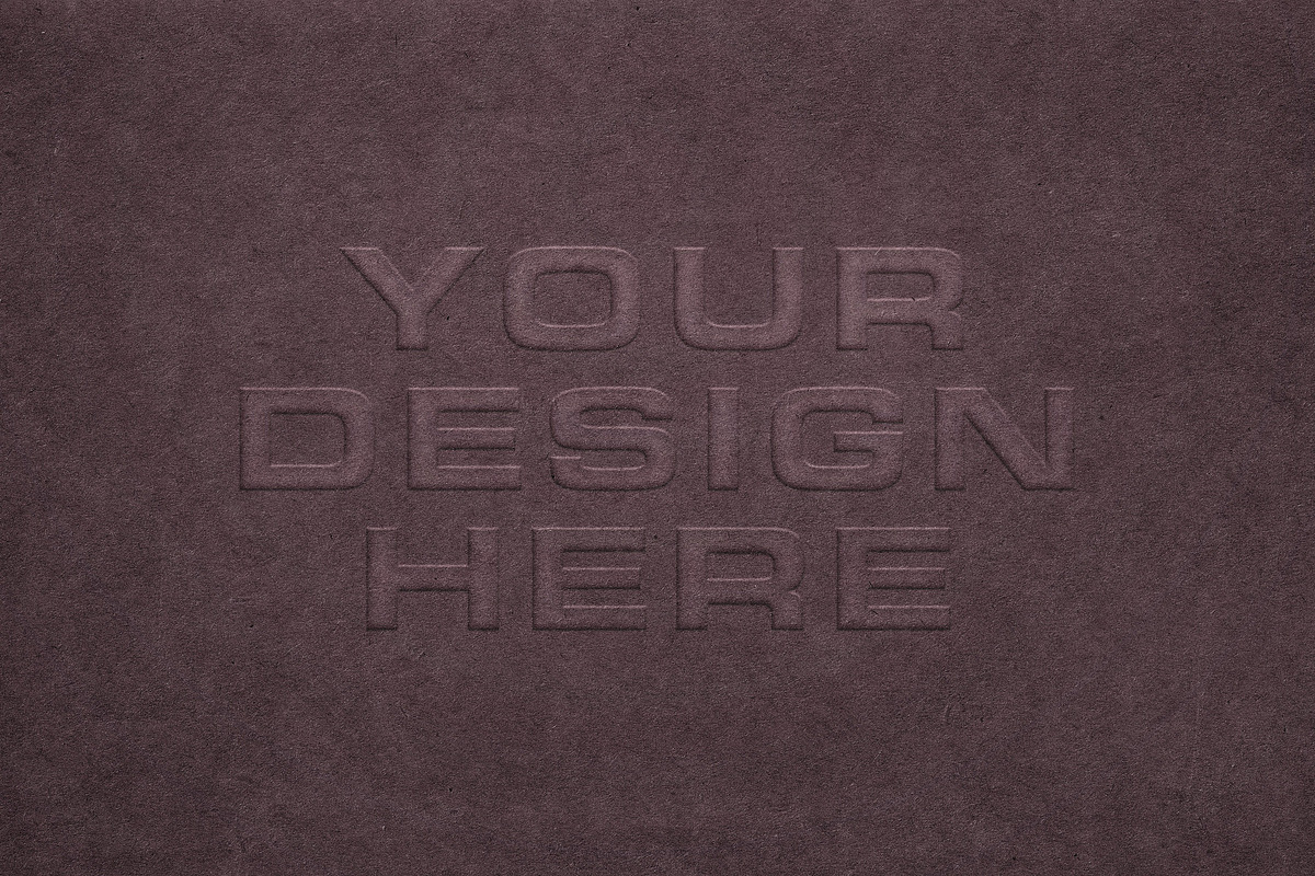 Paper Embossing Mockup, an Advertising Mockup by Design Squad (Photo 5 of 6)