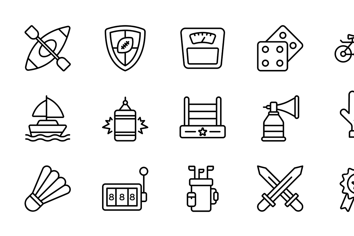 Sports and Games Icons, a Duotone Icon by Brickclay (Photo 12 of 12)