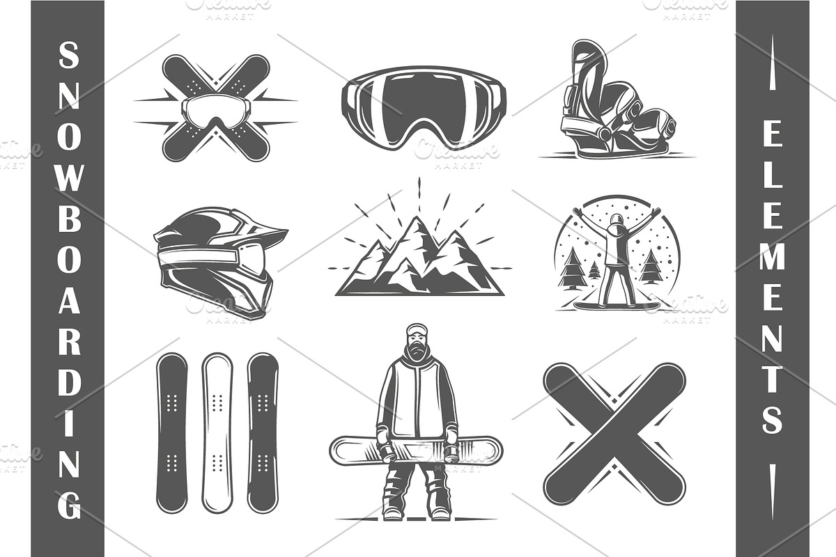 18 Snowboarding Logos Templates, a Branding & Logo Template by Art Design (Photo 4 of 26)
