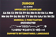 Judger, a Font by twinstd (Thumbnail 8 of 9)
