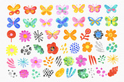Floral Season Collage Illustrations, an Illustration by LarysaZabrotskaya (Thumbnail 3 of 12)