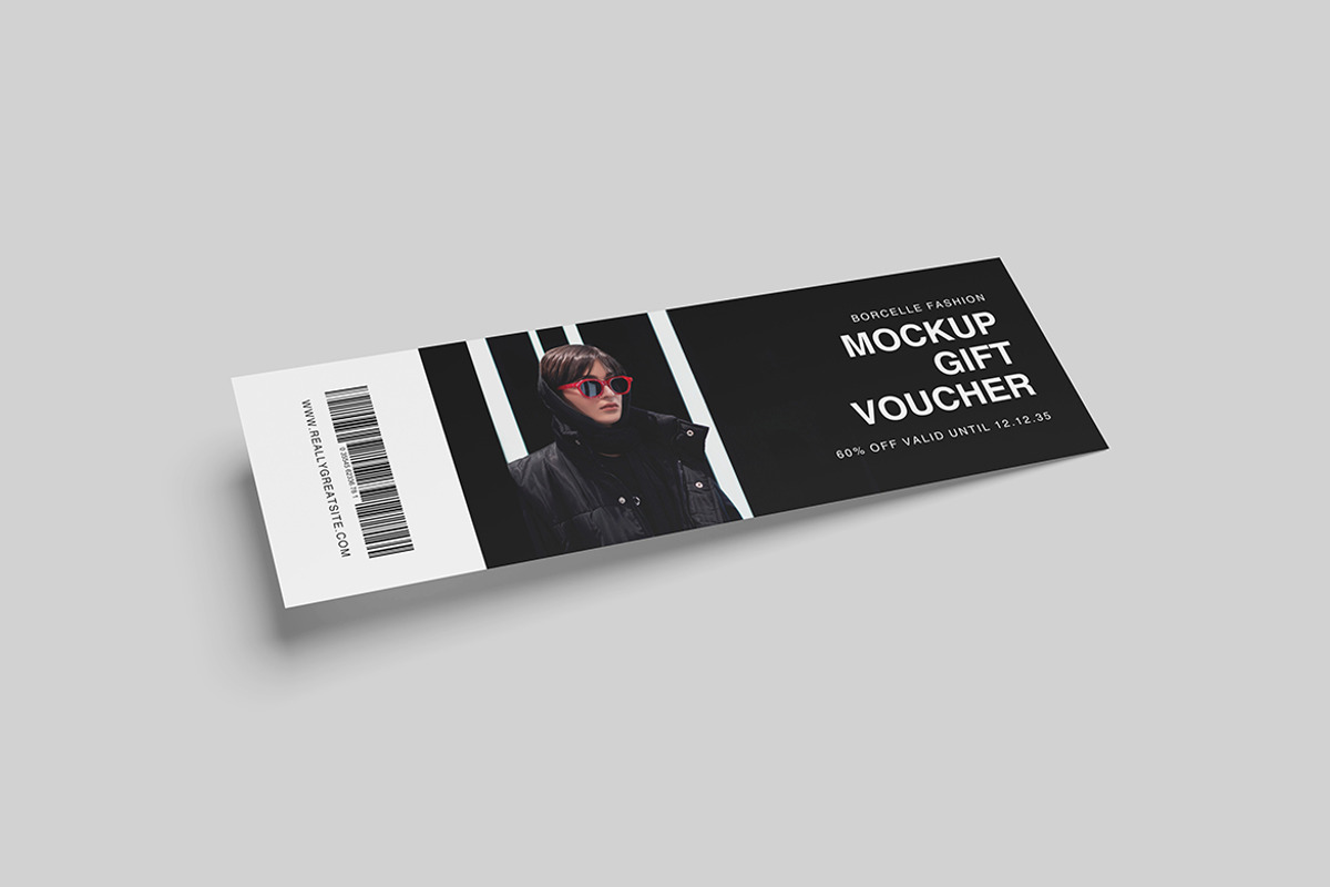 Gift Voucher Mockup, an Advertising Mockup by swsi-studio (Photo 3 of 5)
