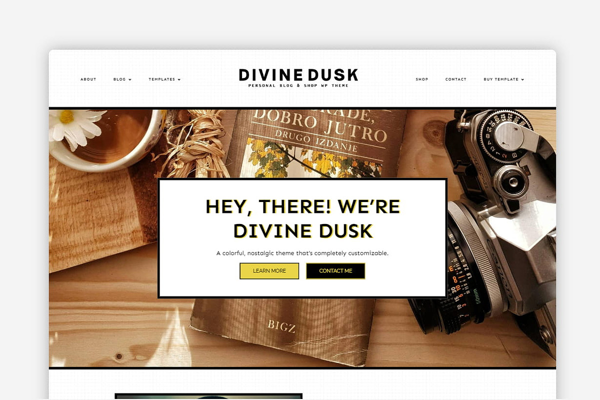 Devine Dusk - WordPress Theme Blog & shop