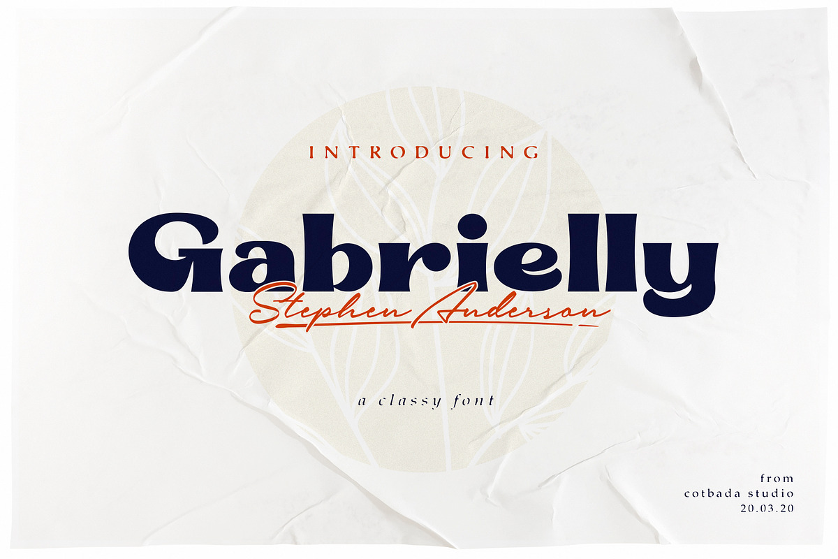 Gabrielly Display Font