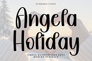 Angela Holiday, a Handwritten Font by InermediaSTUDIO (Thumbnail 1 of 7)