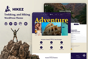 Hikez - Adventure Travel WordPress, a WordPress Template by ThemesRain