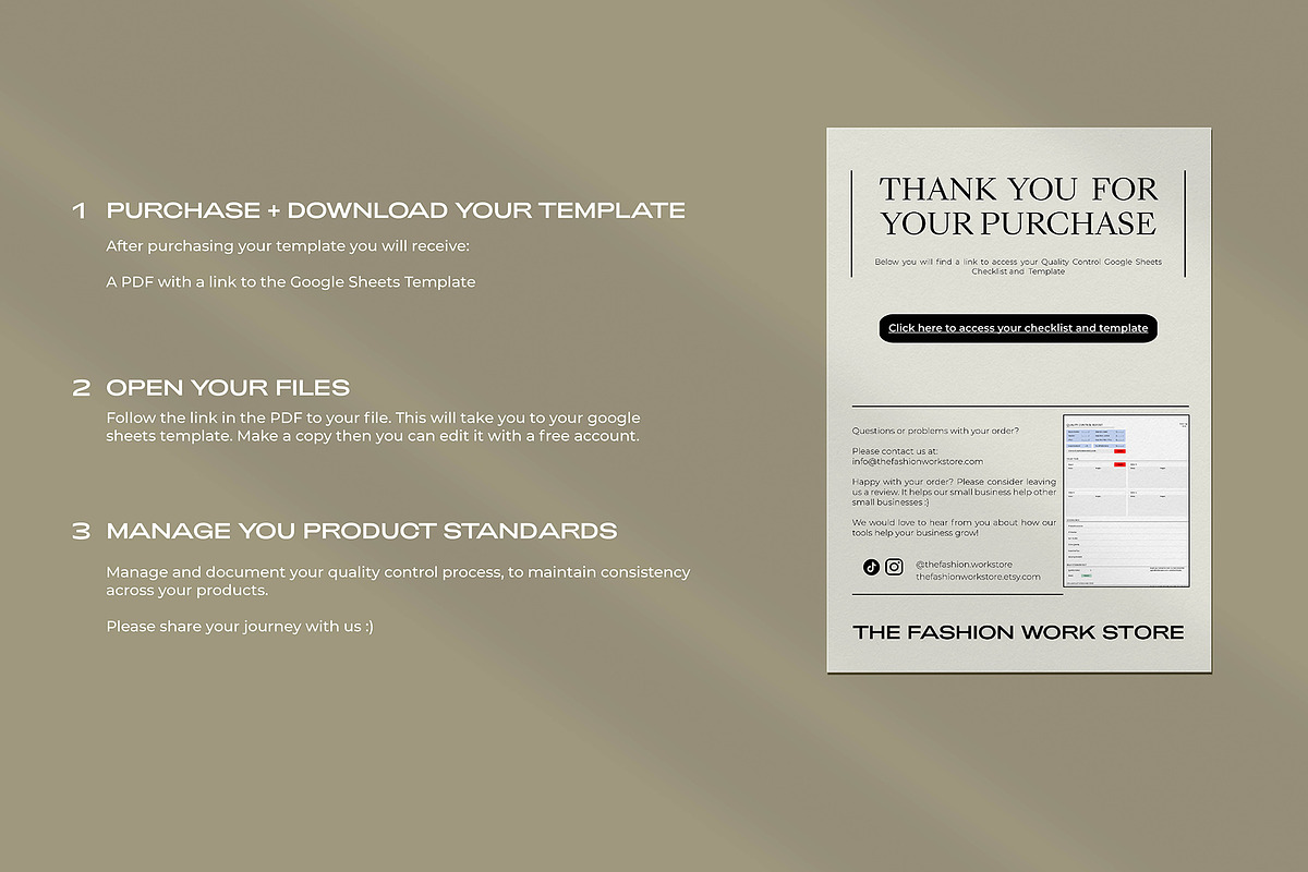 Fashion Quality Control Checklist Template preview 4