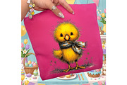 Whimsical Easter Chick Clipart, an Illustration by designcity5 (Thumbnail 5 of 5)