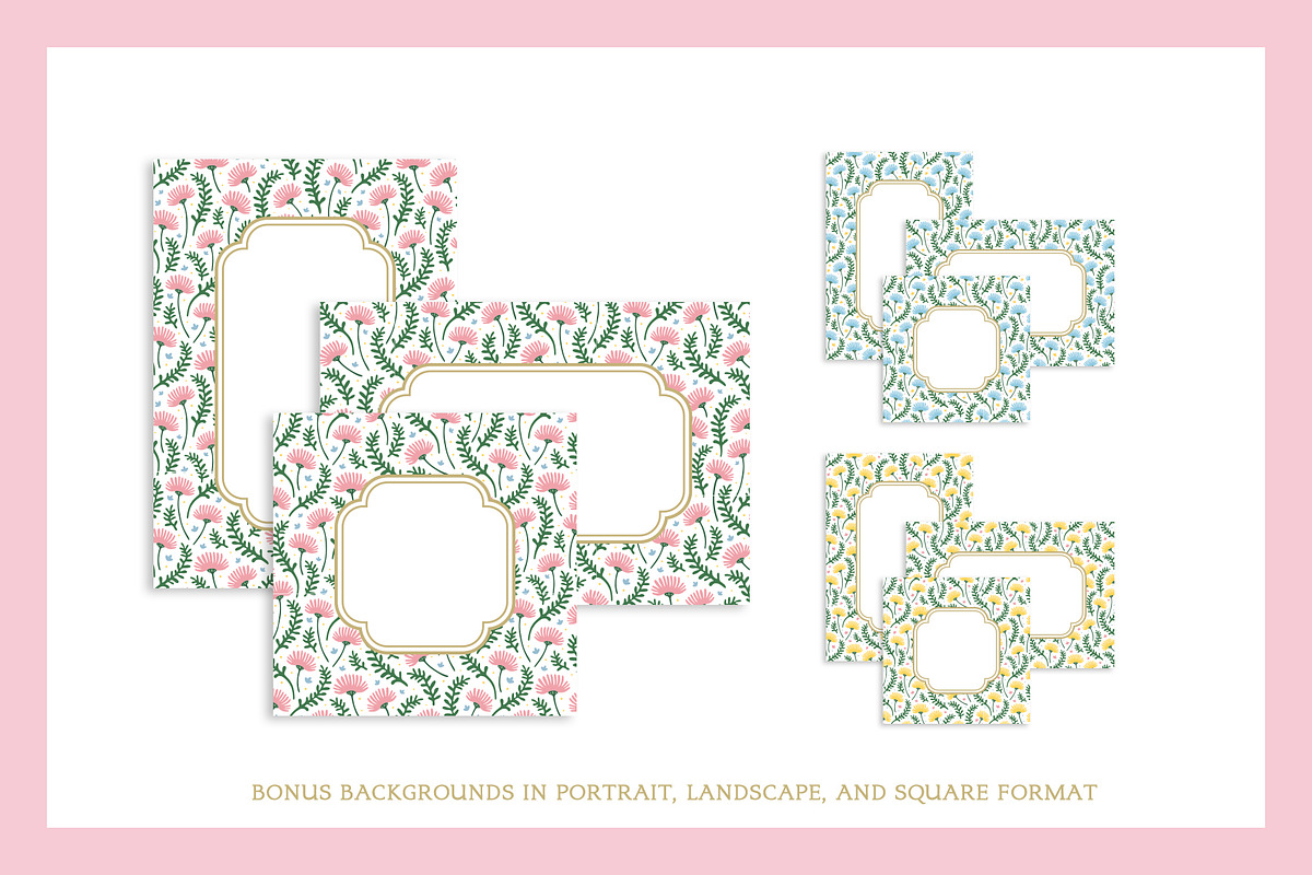 Simple Spring Pattern 01 - Floral, a Pattern Graphic by Euonia Meraki (Photo 5 of 10)