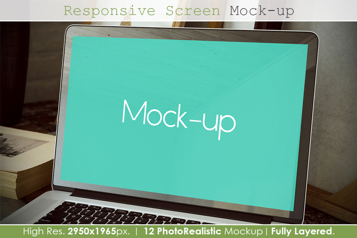 Responsive Screen Mockup V2, an iPhone Mockup by MahmoudRafik (Photo 9 of 15)