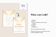 Art Deco Wedding Invitation Template, an Invitation Template by Cottontail Paper Shop (Thumbnail 5 of 7)