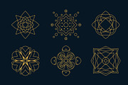 Linear Monogram Logo Design Template, an Outline Icon by Nuburu (Thumbnail 5 of 8)