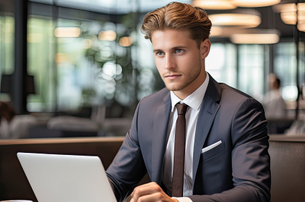 Professional corporate business man, a Photo by SaroStock