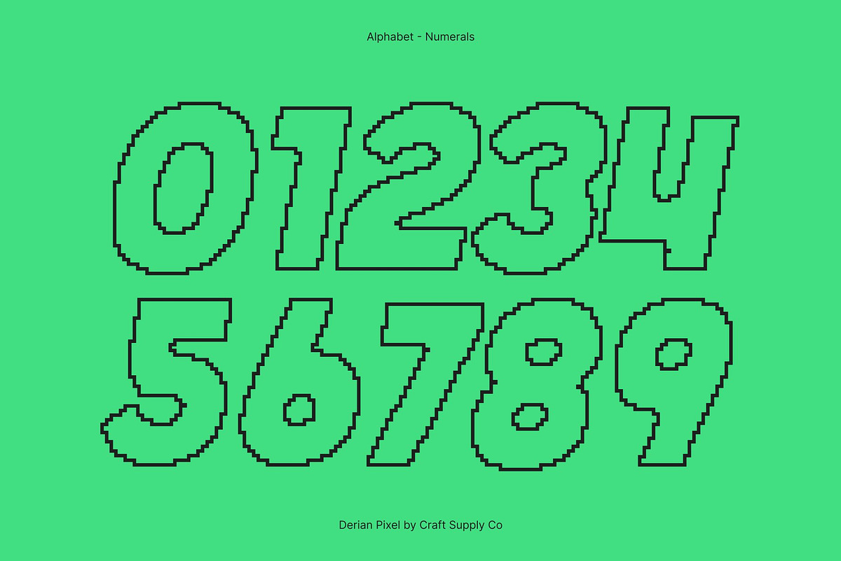 Derian Pixel, a Sans Serif Font by Craft Supply Co. (Photo 3 of 8)