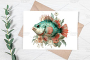 Watercolor Summer Vibe Clipart PNG, an Illustration by Canvas Craft (Thumbnail 5 of 7)