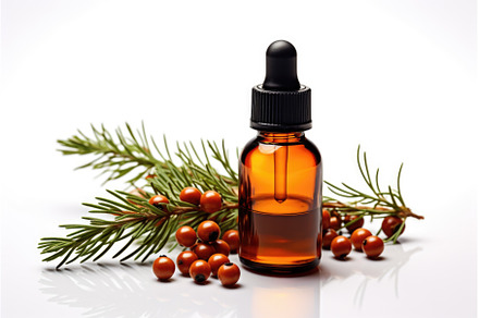 A bottle of essential oil next to a, a Nature Photo by tilialucida