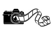 Vintage Camera Film Silhouette, an Object Illustration by yasushie (Thumbnail 10 of 31)