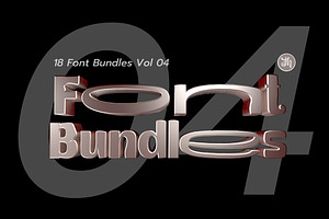 18 Font Bundles Vol 04