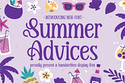 Summer Advices | Handwritten Display, a Serif Font by Idea Studio (Thumbnail 1 of 10)