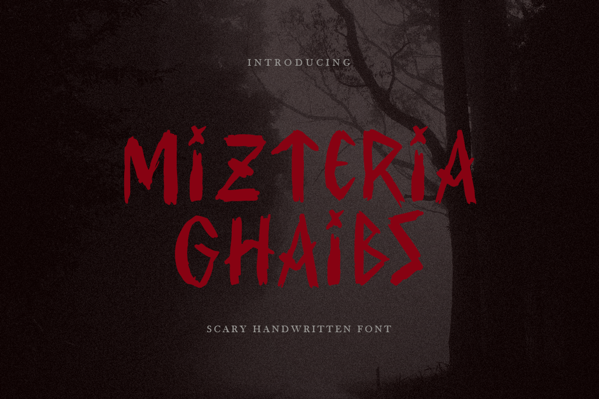 Mizteria Ghaibs, a Blackletter Font by artism_design (Photo 1 of 6)