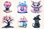 Pastel Halloween Clipart, an Illustration by Dream Creation (Thumbnail 7 of 7)