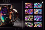 Liquid Metal | Iridescent Pack, a Texture Graphic by Ckybe's Corner (Thumbnail 7 of 8)