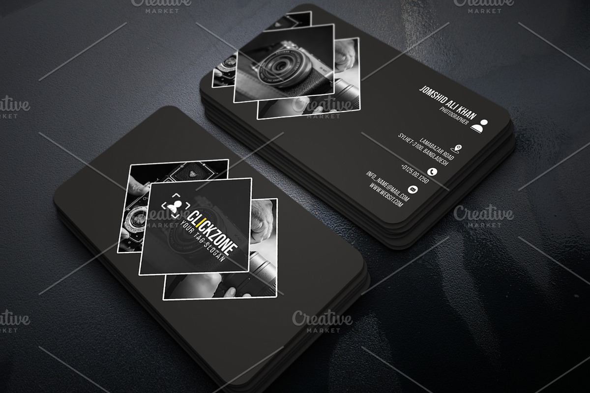 Photography Business Card, a Business Card Template by Helal Shop (Photo 1 of 6)