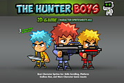 Hunter Boys- Character Sprites 02, an Illustration by CreativeGameArt (Thumbnail 1 of 4)