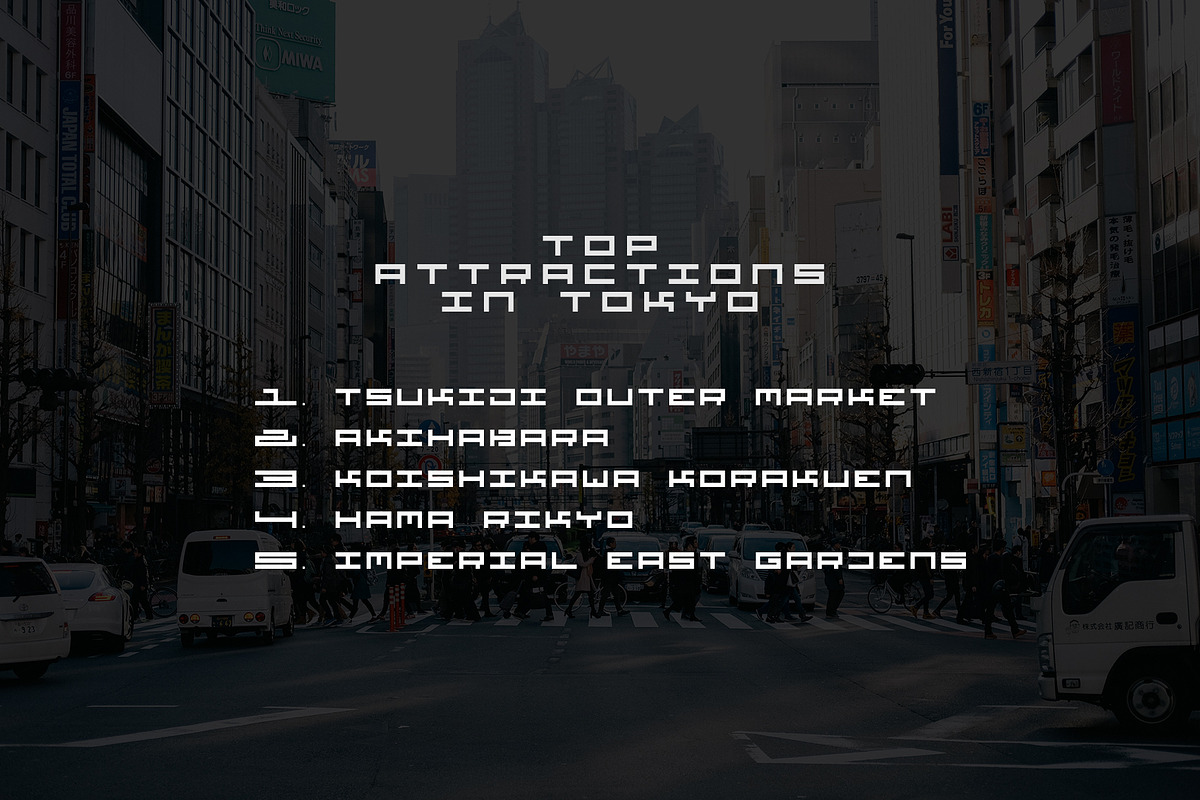 Tokyo - Minimal Japanese Typeface preview 5