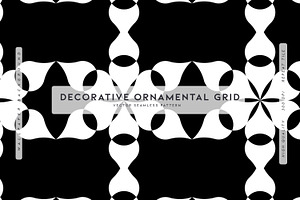 Decorative Ornamental Grid, a Pattern Graphic by MalyskaStudio