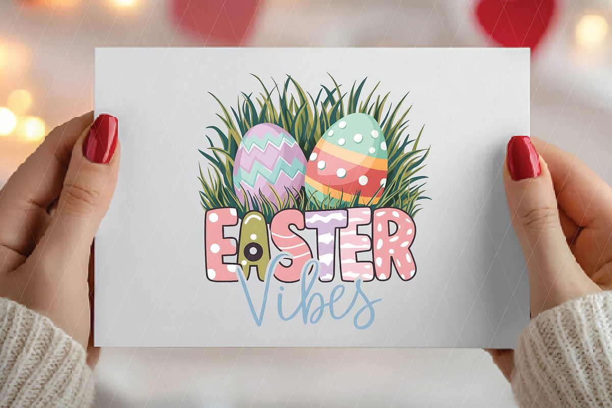 Happy Easter Day Easter Vibes Png, an Illustration by DreamPrint404 (Photo 5 of 7)