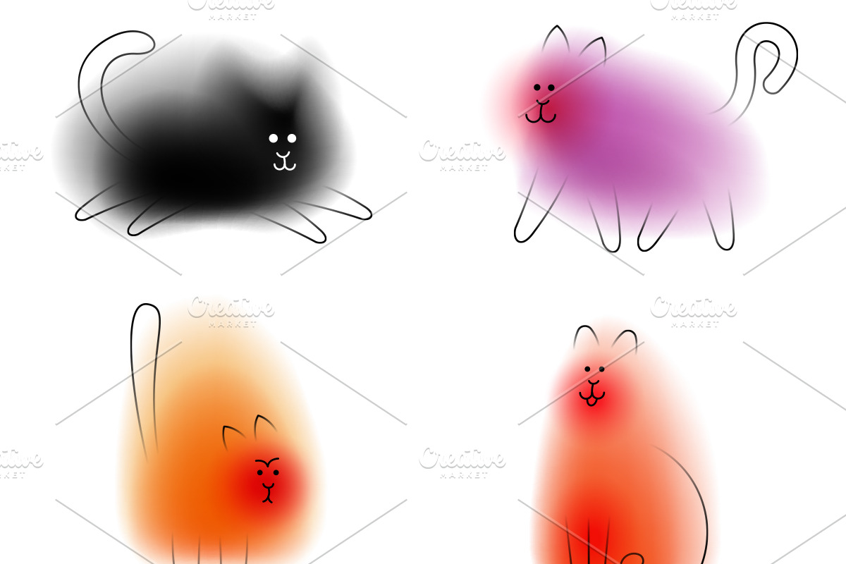 Cats and dogs., an Animal Illustration by CGterminal (Photo 2 of 4)