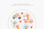 Cute Baby Giraffe Seamless Pattern, a Pattern Graphic by Pati Charm Studio (Thumbnail 4 of 6)