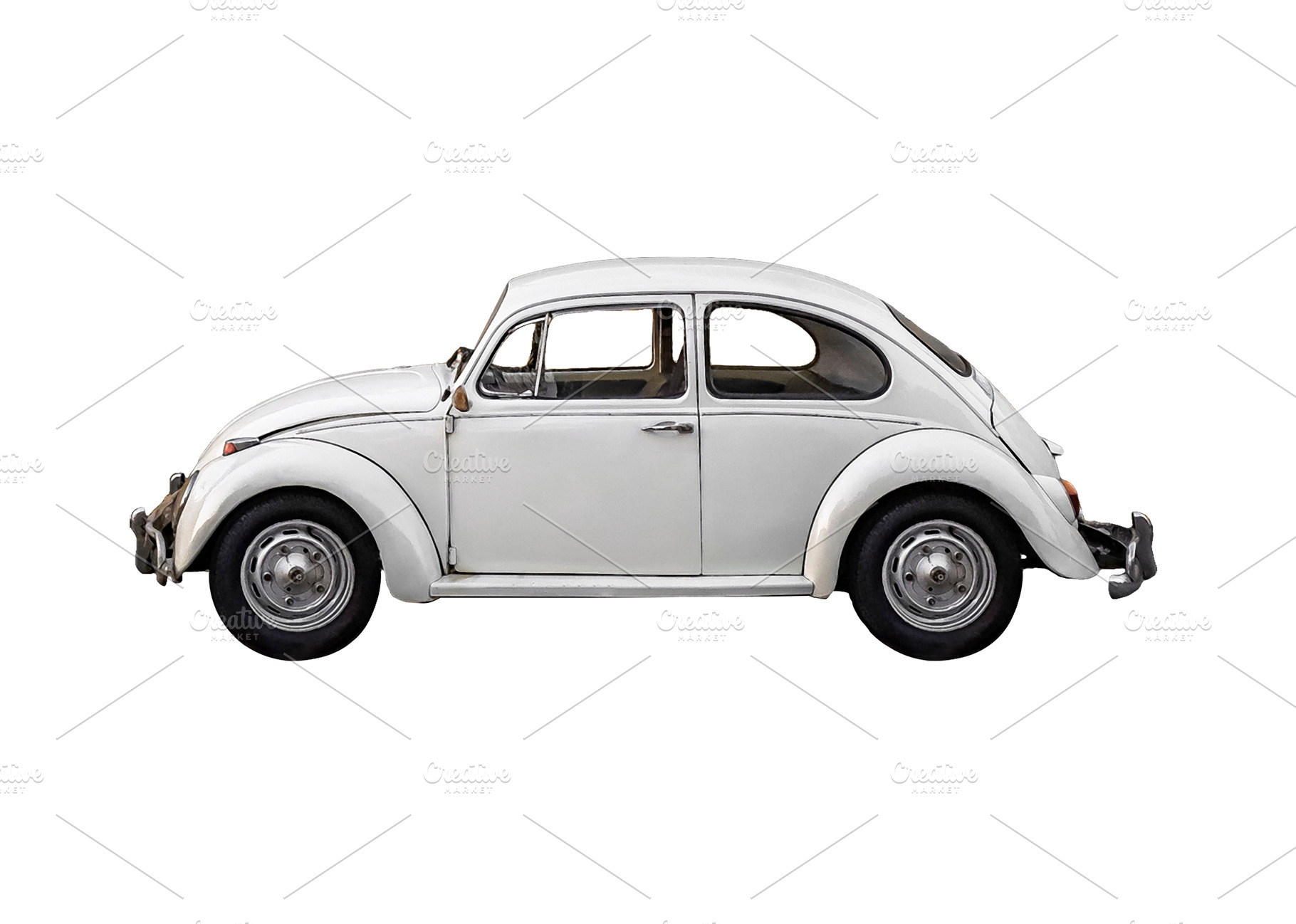 Beetle Car Side View Isolated Photo, a Transportation Photo by DanFLCreativo