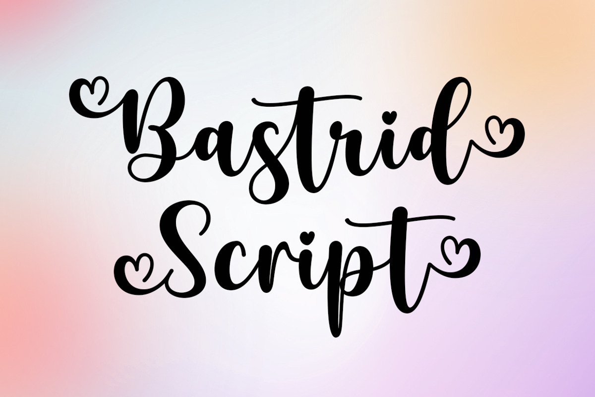 Bastrid Script, a Script Font by Attract Studio (Photo 10 of 10)