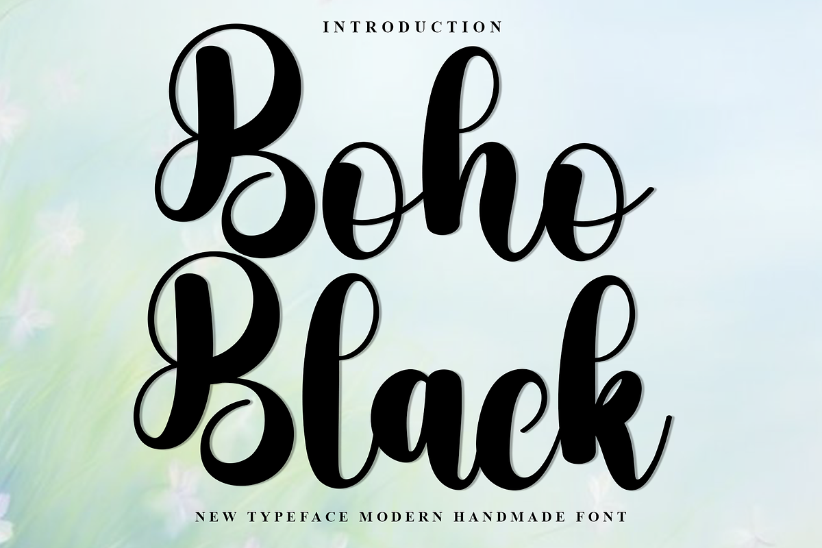 Boho Black, a Handwritten Font by InermediaSTUDIO (Photo 1 of 8)