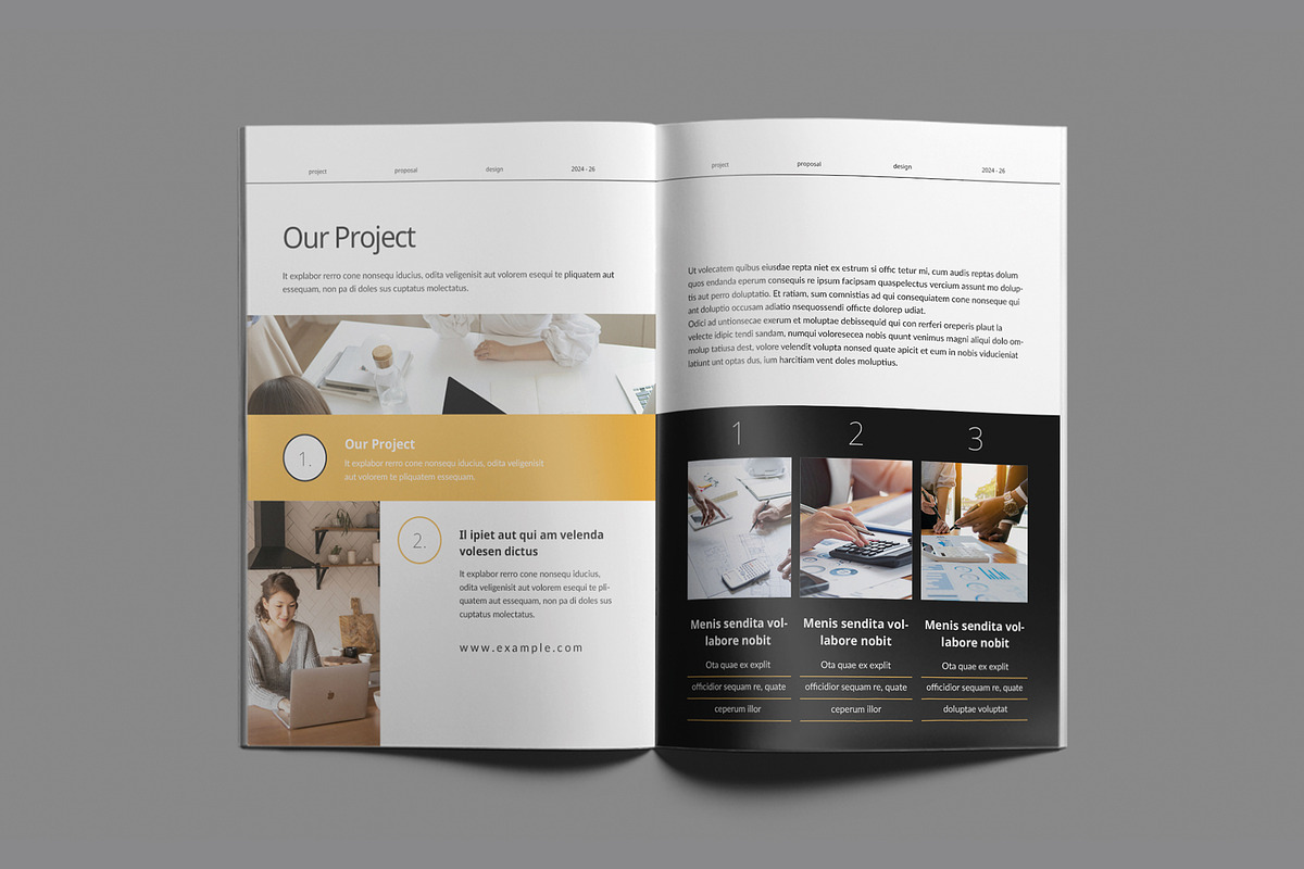 Project Proposal Brochure Template, a Brochure Template by White Graphic (Photo 9 of 16)