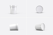 Ice Cream Tub Mockup - 8 views, a Packaging Mockup by Illusiongraphic (Thumbnail 17 of 19)