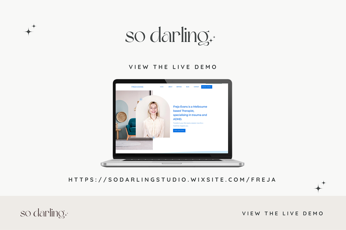 Freja | Wix Therapist Website, a Wix Template by So Darling Studio (Photo 4 of 7)