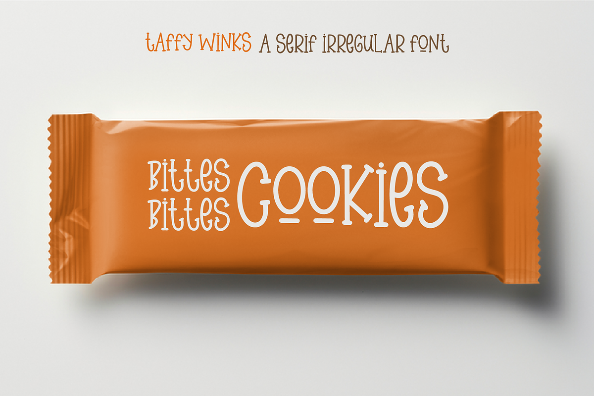 Taffy Winks - Serif Irregular, a Serif Font by Indotype Foundry (Photo 7 of 10)