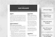 Zone Resume Template + Cover Letter, a Resume Template by Made By Hamilton (Thumbnail 4 of 4)