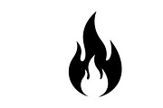 Bold black fire flame icon vector, an Illustration by Amazin_art (Thumbnail 3 of 29)