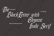 Greyland – Elegant Blackletter Font, a Blackletter Font by din-studio.com (Thumbnail 2 of 12)