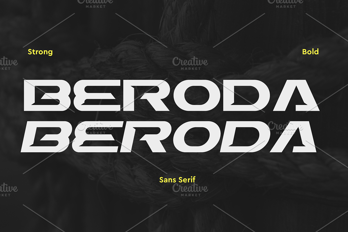Beroda Strong Sans Serif Font, a Sans Serif Font by Artiveko (Photo 1 of 10)