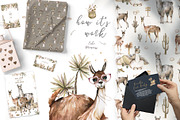 Cute Llama & Guanaco Watercolor Set, an Animal Illustration by Ann Art Houze (Thumbnail 9 of 10)
