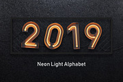 Neon Light alphabet, an Object Graphic by S_design (Thumbnail 1 of 7)