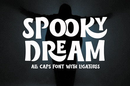 Spooky Dream - All Caps Spooky Font, a Serif Font by Airotype